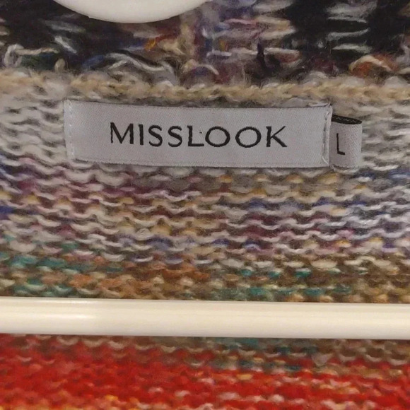 Misslook multicolor women's large open 2 pocket cardigan‎ - Picture 3 of 4